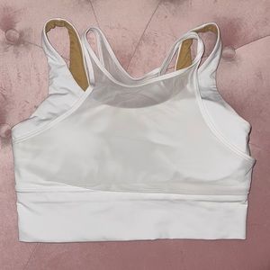 Lululemon White bra with mesh